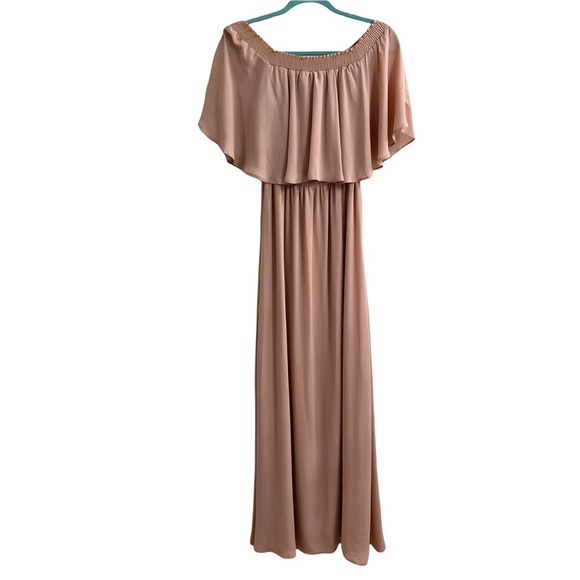 Show Me Your MuMu Hacienda Maxi Dress Dusty Blush (Medium) - Picture 5 of 7